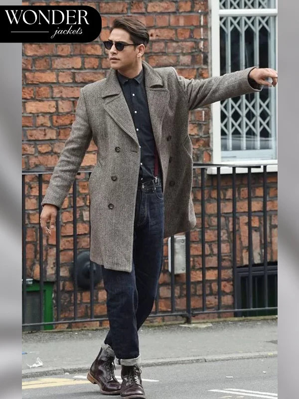 Albert Hill Snatch Grey Wool Coat