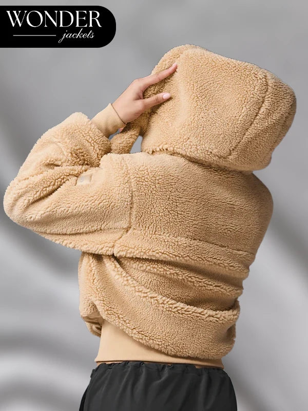 Alo Foxy Sherpa Camel Brown Jacket