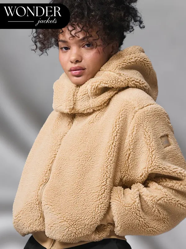 Alo Foxy Sherpa Jacket Camel Brown