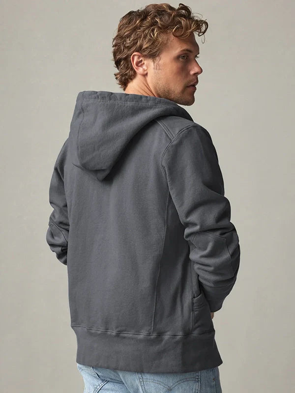 American Giant Grey Full Zip Hoodie