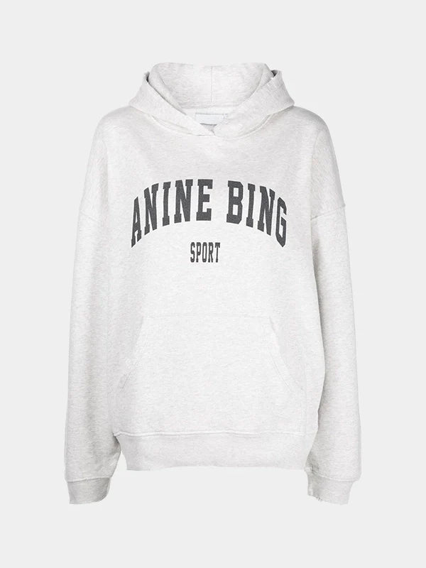 Anine Bing Hoodie Heather Grey