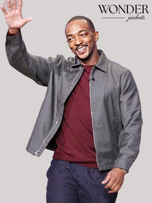 Anthony Mackie The Jennifer Hudson Show 2025 Grey Jacket