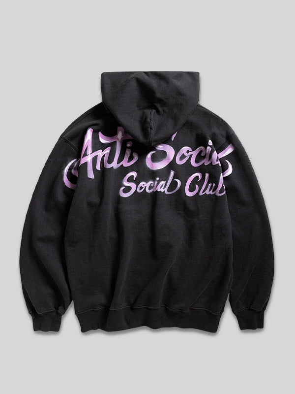 Anti Social Social Club Airbrushed Hoodie Black