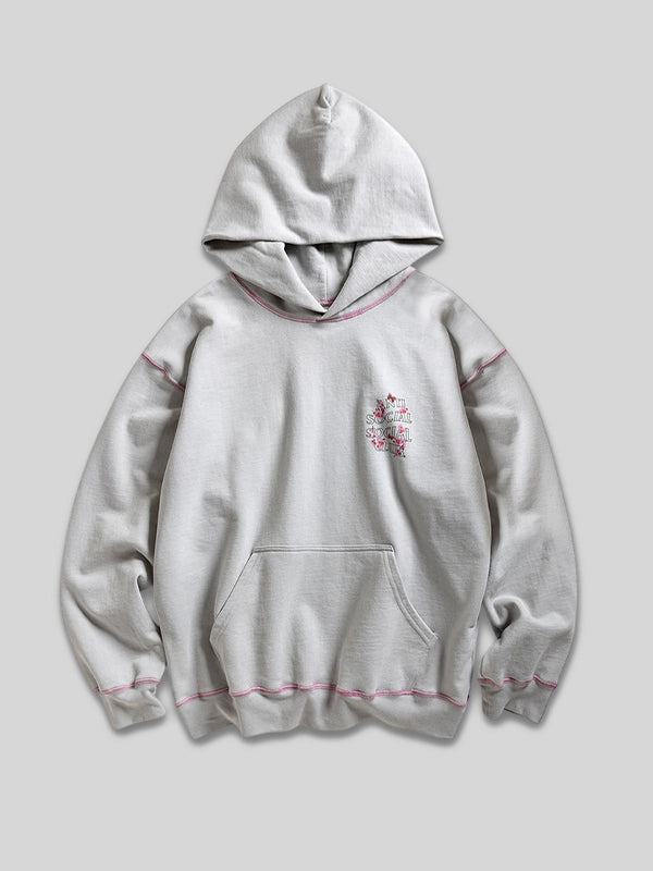 Anti Social Social Club Contrast Stitch Hoodie Grey