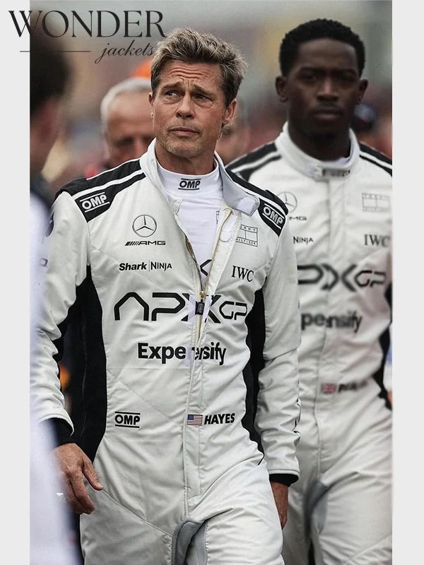 Apex Brad Pitt F1 White Racing Suit