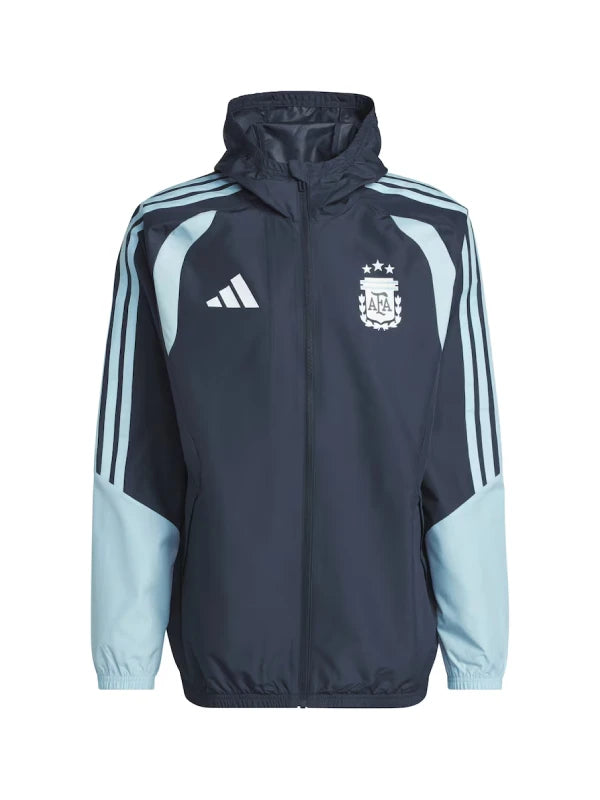 Argentina National Team adidas FIFA x World Cup 2026 Tiro All Weather Full Zip Jacket Navy