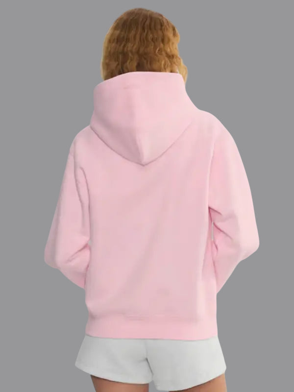 Aritzia Cozy Sweatfleece Boyfriend Boxy Zip Hoodie Pink