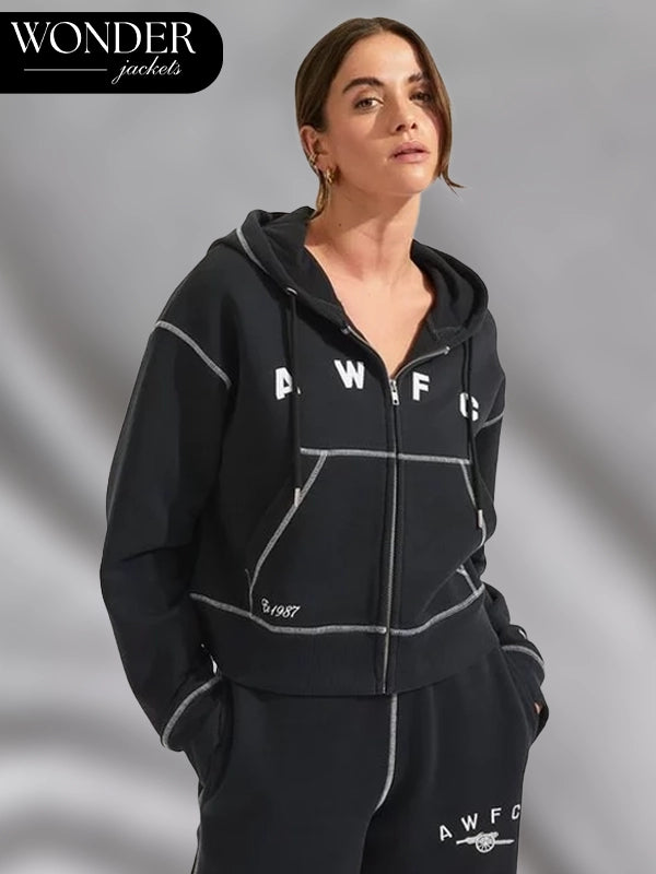 Arsenal AWFC Black Hoodie