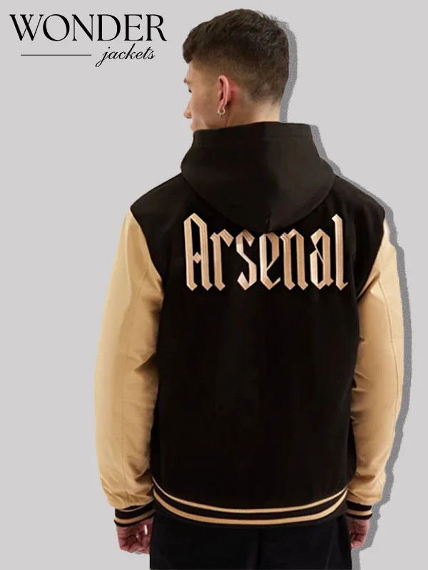 Arsenal North London VarsityJ acket Black