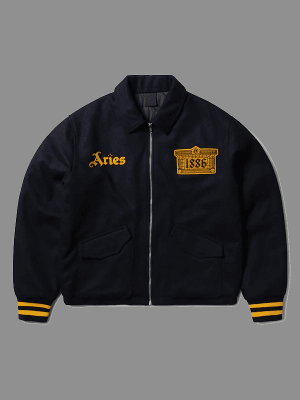 Arsenal x Aries Wool Bomber Jacket Black