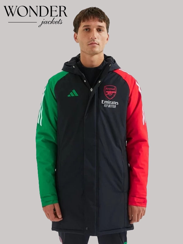 Arsenal adidas 24/25 European Stadium Parka Jacket