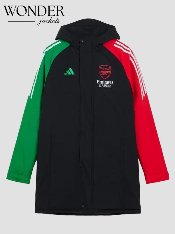 Arsenal adidas 24/25 European Stadium Parka Jacket