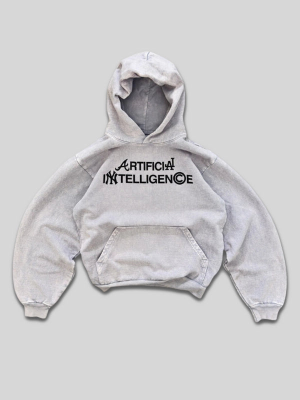 Artificial Intelligence Grey Hoodie