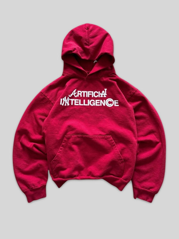 Artificial Intelligence Hoodie Red