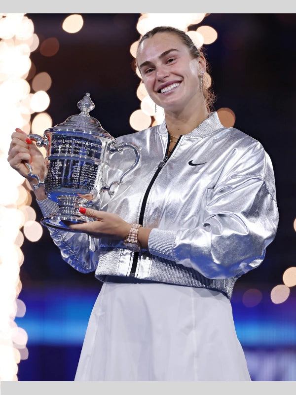 Aryna Sabalenka 2025 US Open Silver Jacket