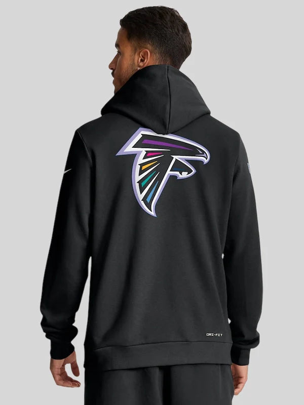 Atlanta Falcons Nike Black 2025 Crucial Catch Hoodie