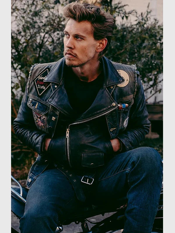 Austin Butler The Bikeriders Denim Vest