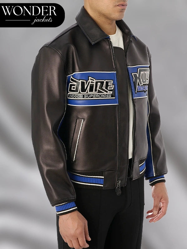 Avirex Spider Racing Leather Jacket