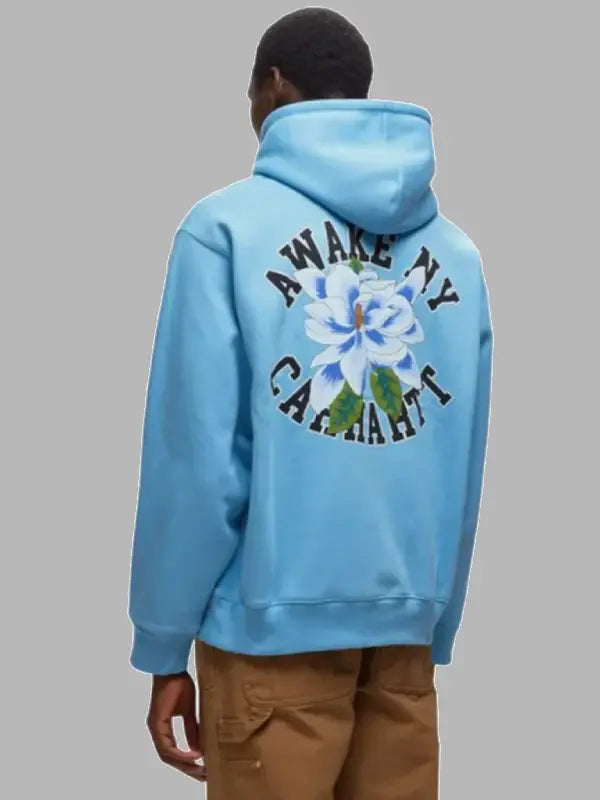 Awake NY x Carhartt WIP Printed Hoodie Blue