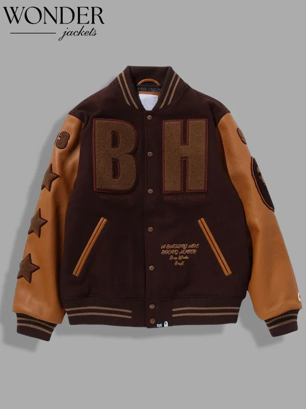 BAPE x Bounty Hunter Varsity Jacket