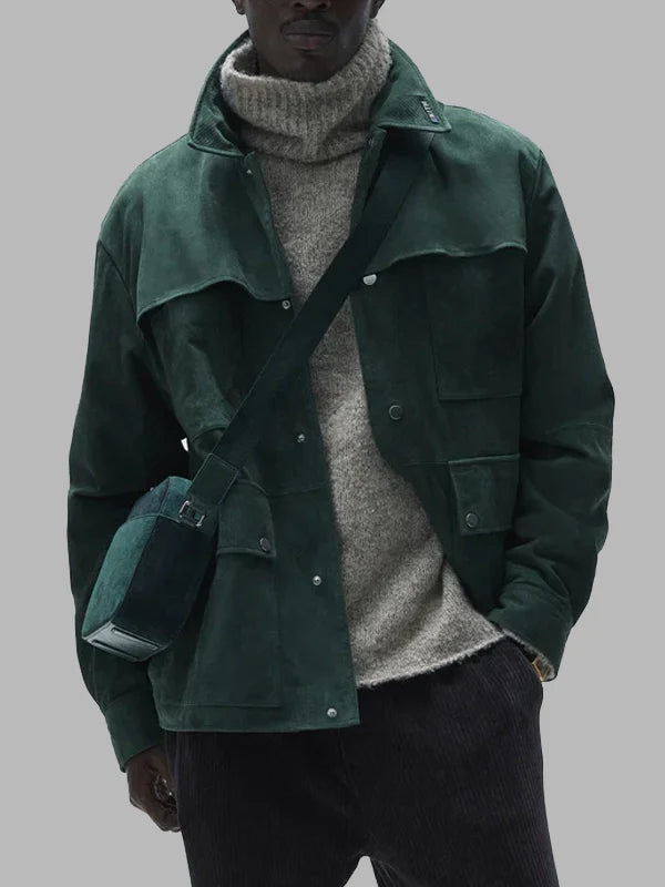 BMW Kith Finn Suede Jacket Green