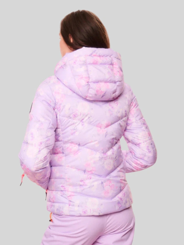 BOGNER FireIce x LoveShackFancy Purple Puffer Jacket