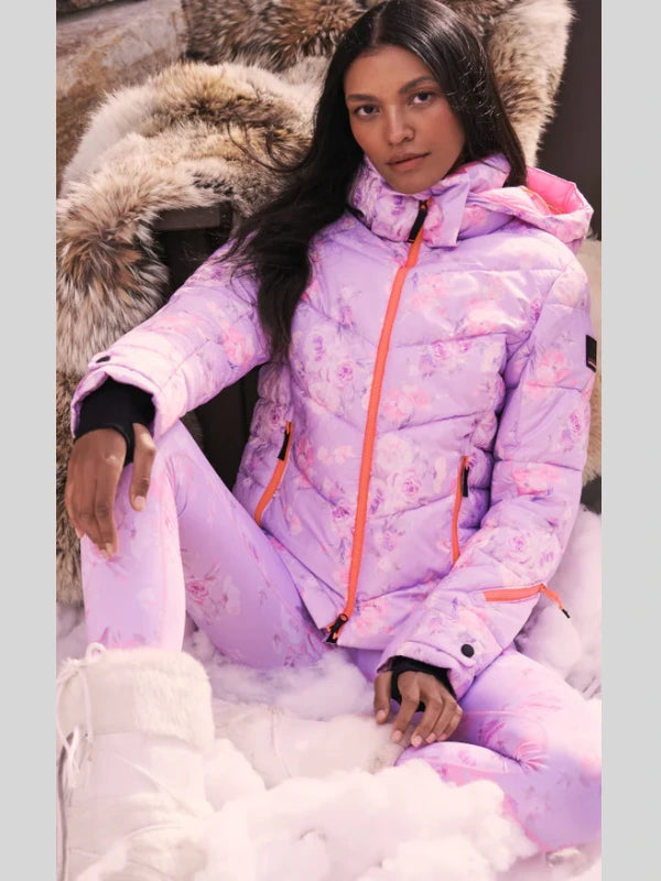 BOGNER FireIce x LoveShackFancy Saelly Ski Jacket Purple