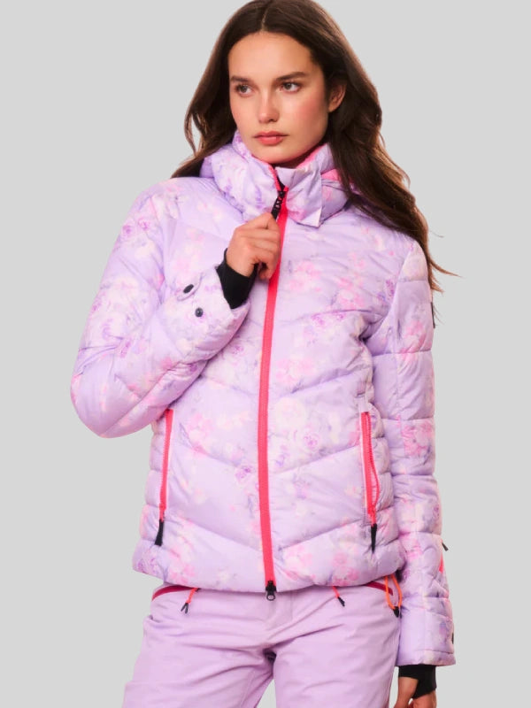 BOGNER FireIce x LoveShackFancy Saelly Ski Purple Puffer Jacket