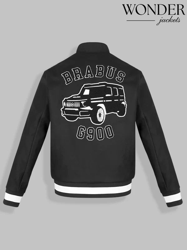 BRABUS x Jeff Hamilton Black Bomber Jacket