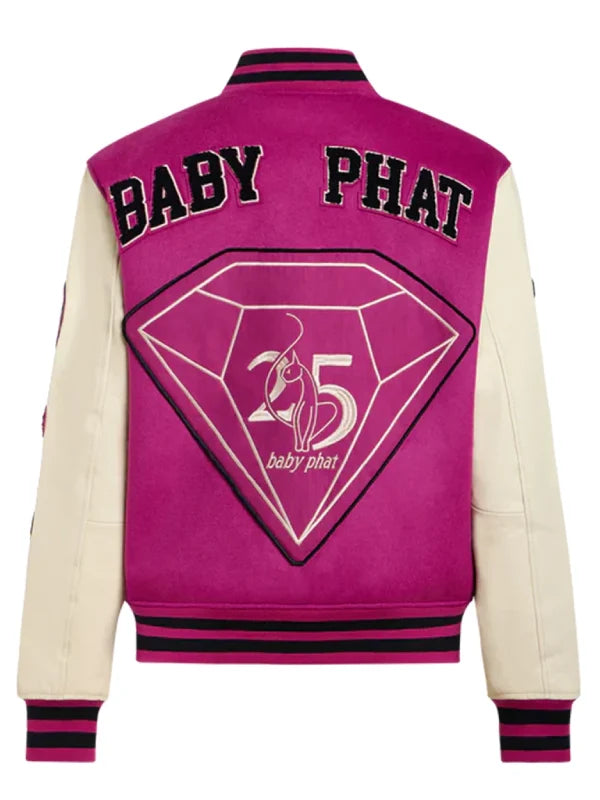 Baby Phat Varsity Jacket Pink