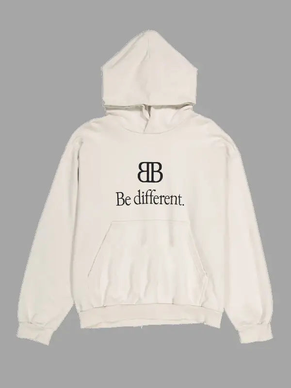 Balenciaga Be Different Beige Hoodie