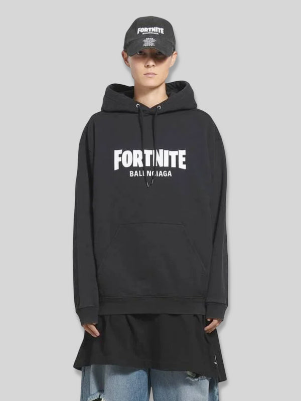 Balenciaga Fortnite Black Hoodie