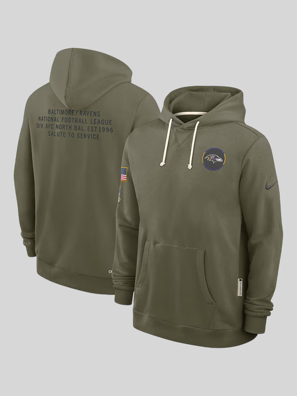Baltimore Ravens Salute to Service Hoodie 2025