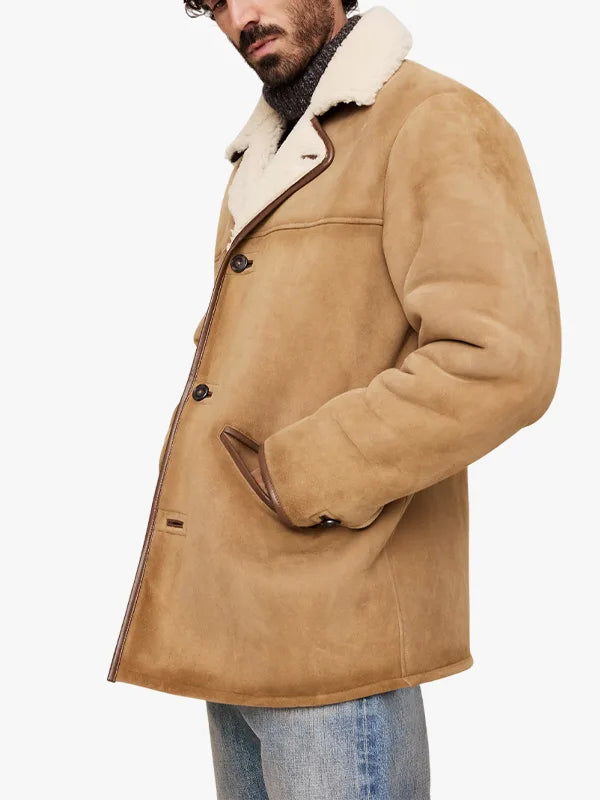 Banana Republic Shearling Rancher Brown Jacket