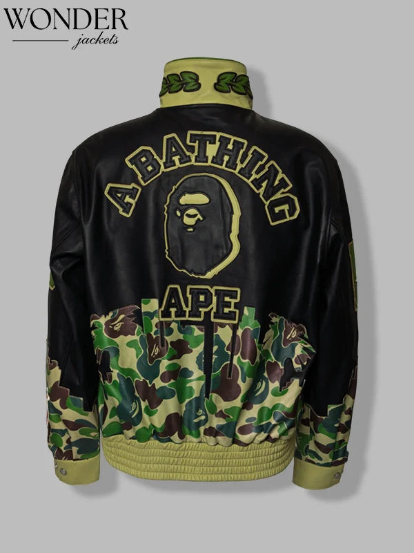 Bape x Jeff Hamilton Leather Jacket