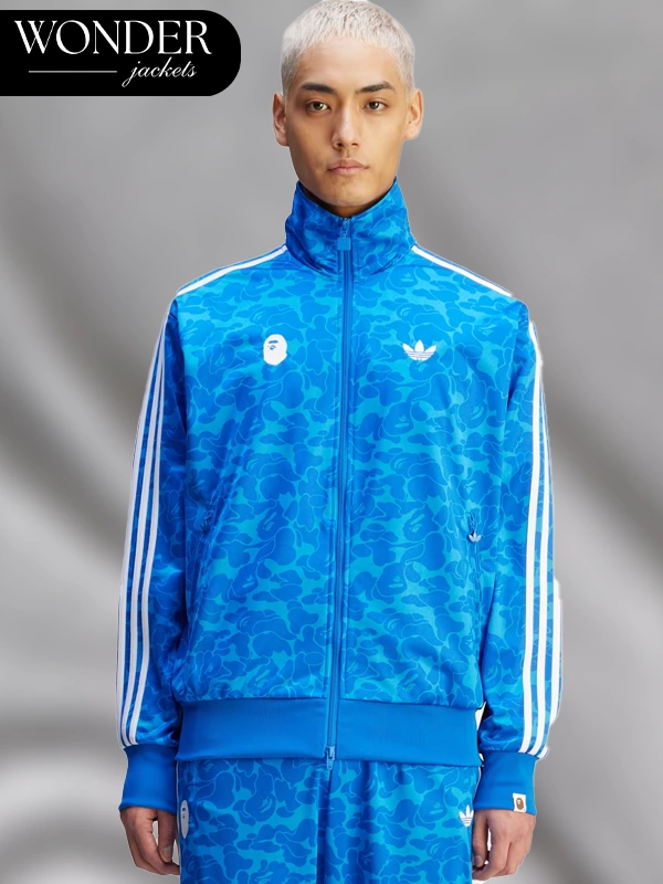 Adidas x Bape Track Jacket Blue