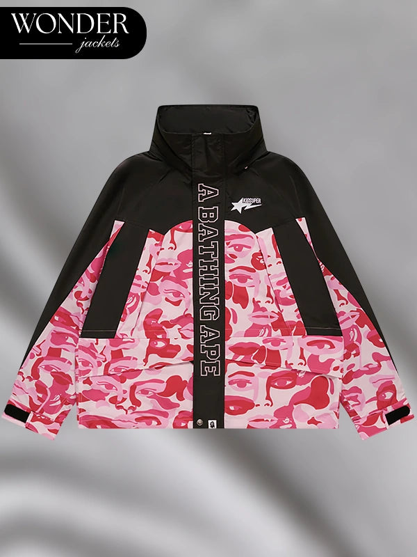 Bape x Kidsuper  A Bathing Ape Camo Snowboard Jacket