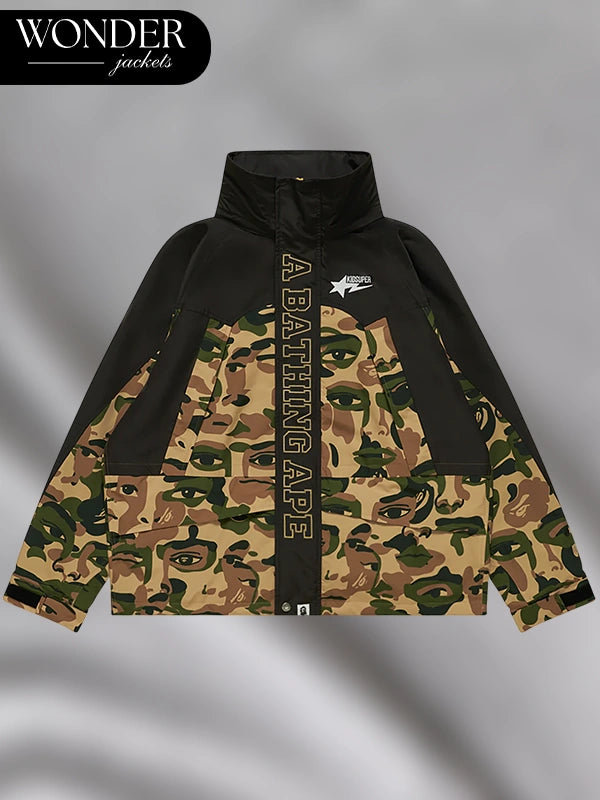 Bape x Kidsuper Camo Snowboard Jacket