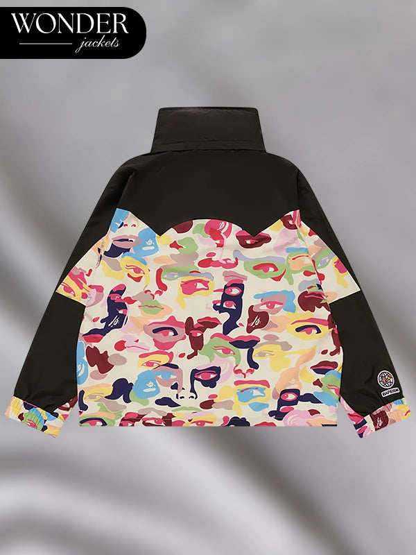 Bape x Kidsuper Camo Snowboard Multicolor Jacket