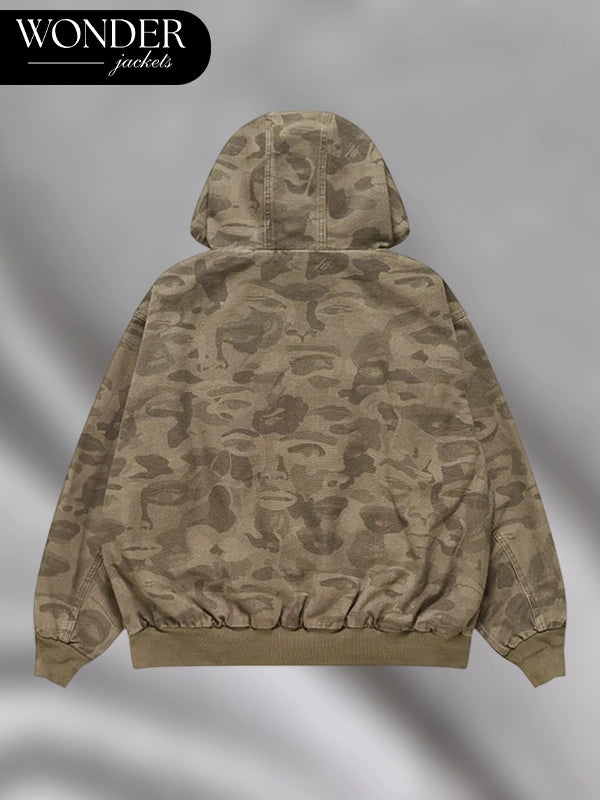 Bape x Kidsuper Solid Camo Jacquard Jacket Green