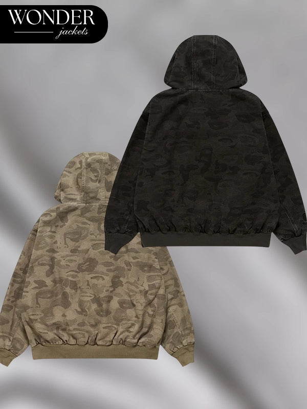 Bape x Kidsuper Solid Camo Jacquard Jacket Black