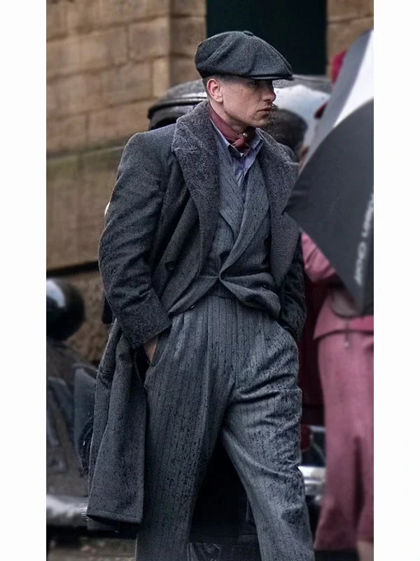 Barry Keoghan Peaky Blinders Grey Coat