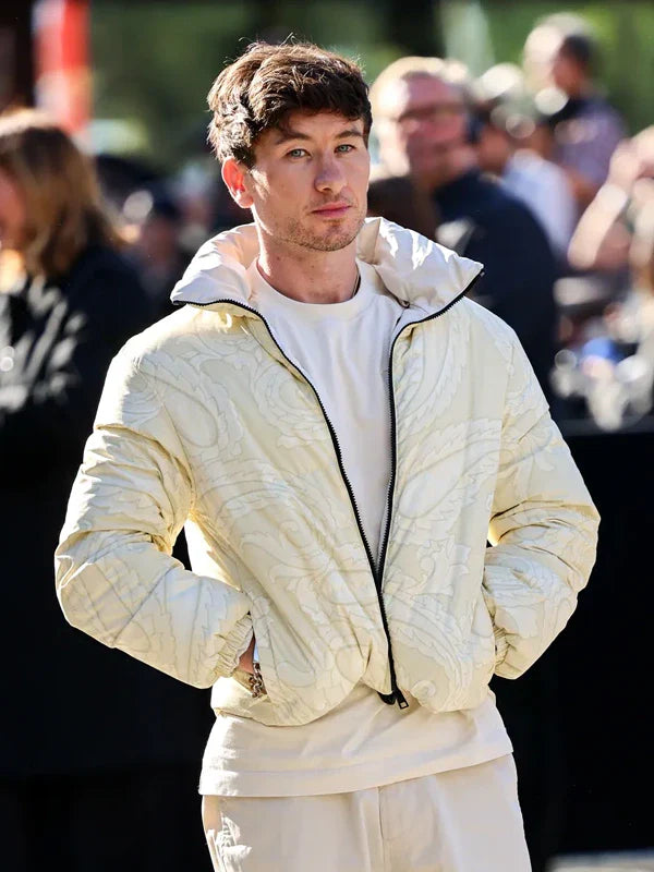 Barry Keoghan White Puffer Jacket