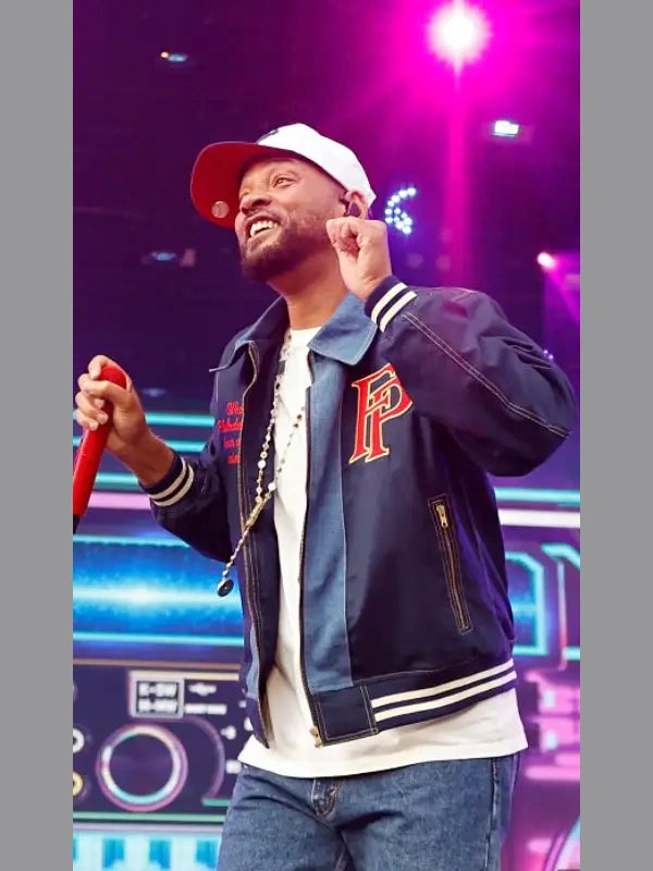 Based on a True Story Tour Will Smith Blue Cotton Jacket