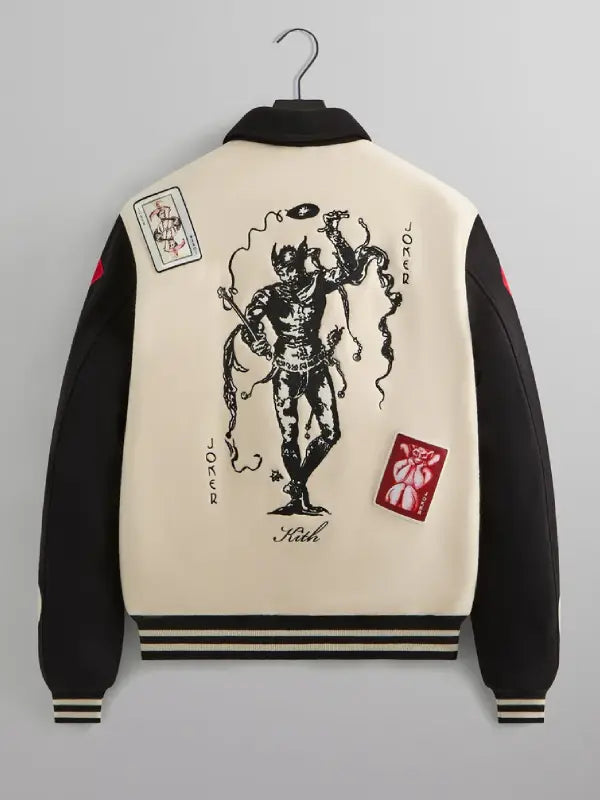 Batman Kith Joker Wool Coaches Varsity Jacket