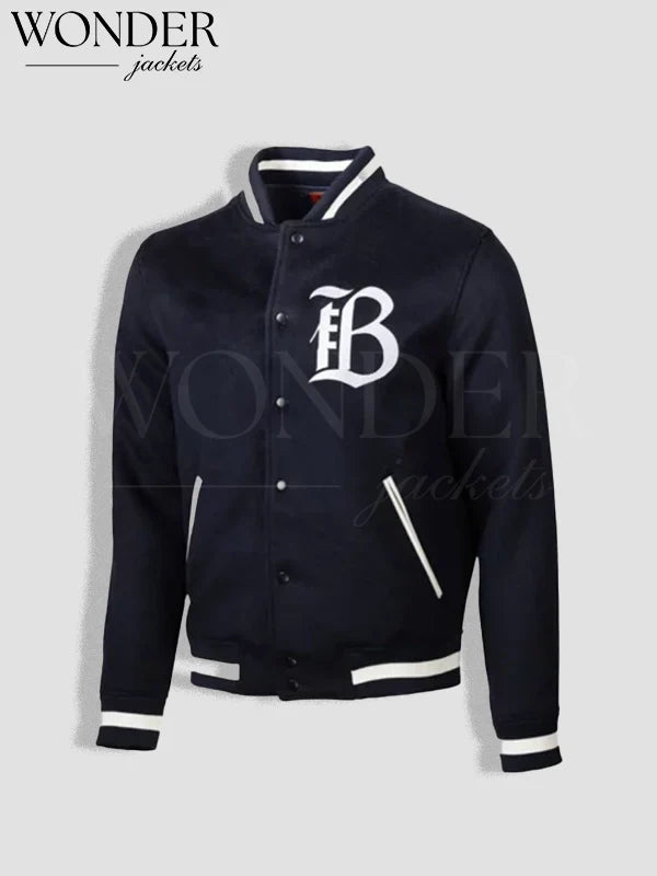 Bay FC Letterman Jacket Black