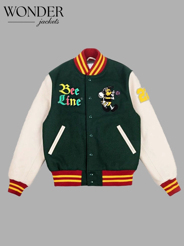 Bee Line Green Varsity Jacket