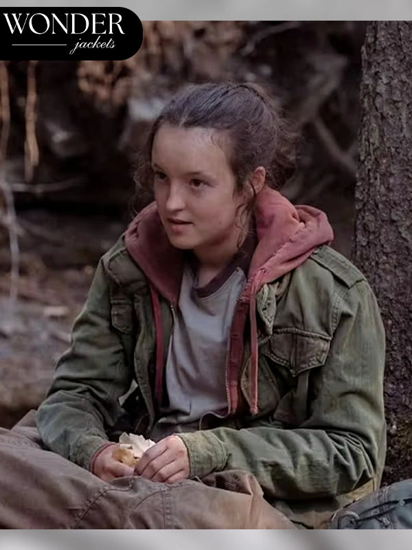 Bella Ramsey The Last of Us S03 Green Jacket