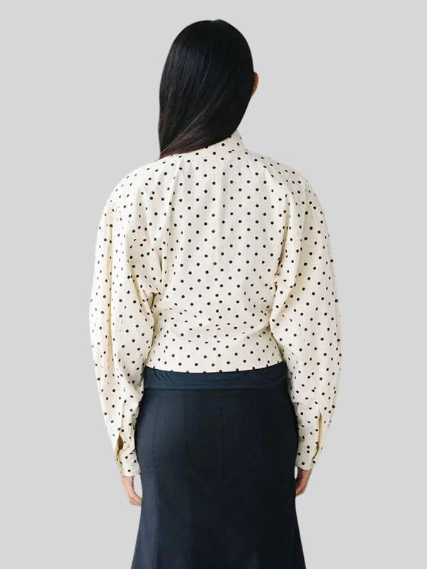 Belle The Label Polka Dot Jacket White