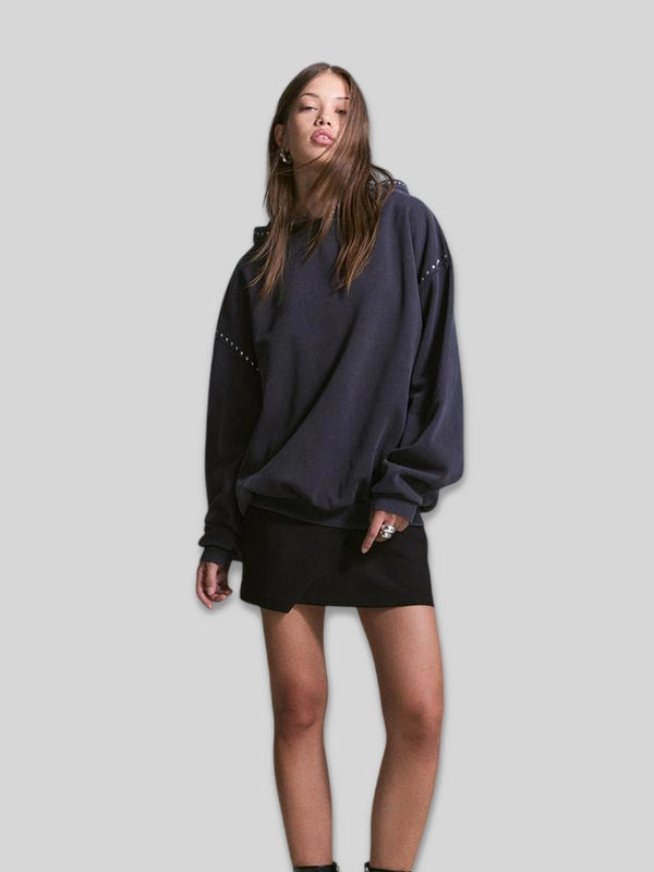 Bershka Studded Hoodie